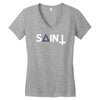 saint Women's V-Neck T-Shirt