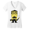 mr. fancypants Women's V-Neck T-Shirt