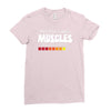 musculs installing Ladies Fitted T-Shirt
