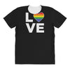 lgbt love All Over Women's T-shirt