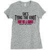 shes tying the knot buy us a shot Ladies Fitted T-Shirt