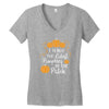 i teach the cutest pumpkins in the patch Women's V-Neck T-Shirt