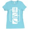 v2 eat sleep scuba dive Ladies Fitted T-Shirt