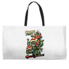 piranha party Weekender Totes