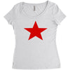 red star army Women's Triblend Scoop T-shirt