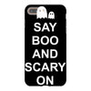 say boo and scary on iPhone 8 Plus