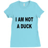 i am not a duck Ladies Fitted T-Shirt