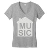 house music Women's V-Neck T-Shirt