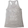 my life is a blonde moment Racerback Tank