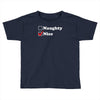 more nice than naughty Toddler T-shirt