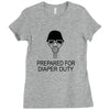 prepared for diaper Ladies Fitted T-Shirt