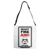 ready fire aim Adjustable Strap Totes