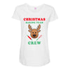 christmas baking team crew rudolph Maternity Scoop Neck T-shirt