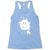mud splatter smiley face smile forrest gump movie Racerback Tank