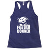 ted fick dich donner Racerback Tank