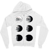 the phases of the moon of laika dog Zipper Hoodie