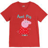 peppa pig aunt pig V-Neck Tee