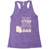 veteran dad 2 Racerback Tank