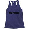 baby peeking Racerback Tank