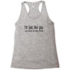 i'm just like you.. Racerback Tank