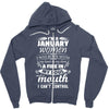 I Am A January Women Zipper Hoodie