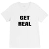 get real V-Neck Tee
