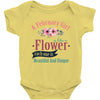 A February Girl Like A Flowers Baby Bodysuit