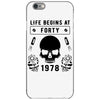 Life Begins at Forty 1978 the Birth of Legends iPhone 6/6s Case