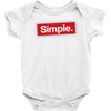 simple red Baby Bodysuit