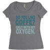 do you like coffee Women's Triblend Scoop T-shirt