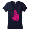 pink freud Women's V-Neck T-Shirt