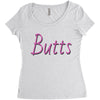 butts Women's Triblend Scoop T-shirt