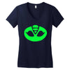 pj masks gekko symbol Women's V-Neck T-Shirt