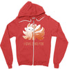 i give zero fox Zipper Hoodie