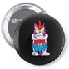 wild aztec monster Pin-back button