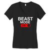 beast mode activated Women's V-Neck T-Shirt