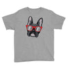 frenchie hipster Youth Tee