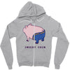 insert coin Zipper Hoodie
