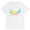 periodic table of america V-Neck Tee