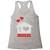 new i love house Racerback Tank