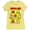 7 menopausal dwarfs, ideal gift or birthday present. Ladies Fitted T-Shirt
