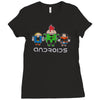 androids Ladies Fitted T-Shirt