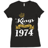 kings are born in 1974 Ladies Fitted T-Shirt