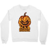 mad halloween pumpkin Crewneck Sweatshirt