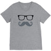 monsieur moustache V-Neck Tee