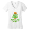 keep calm candy Women's V-Neck T-Shirt