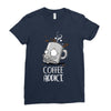 coffee addict Ladies Fitted T-Shirt