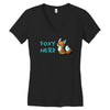 foxy nerd Women's V-Neck T-Shirt