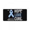 hope love cure stomach cancer awareness License Plate