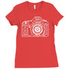 photographer camera Ladies Fitted T-Shirt